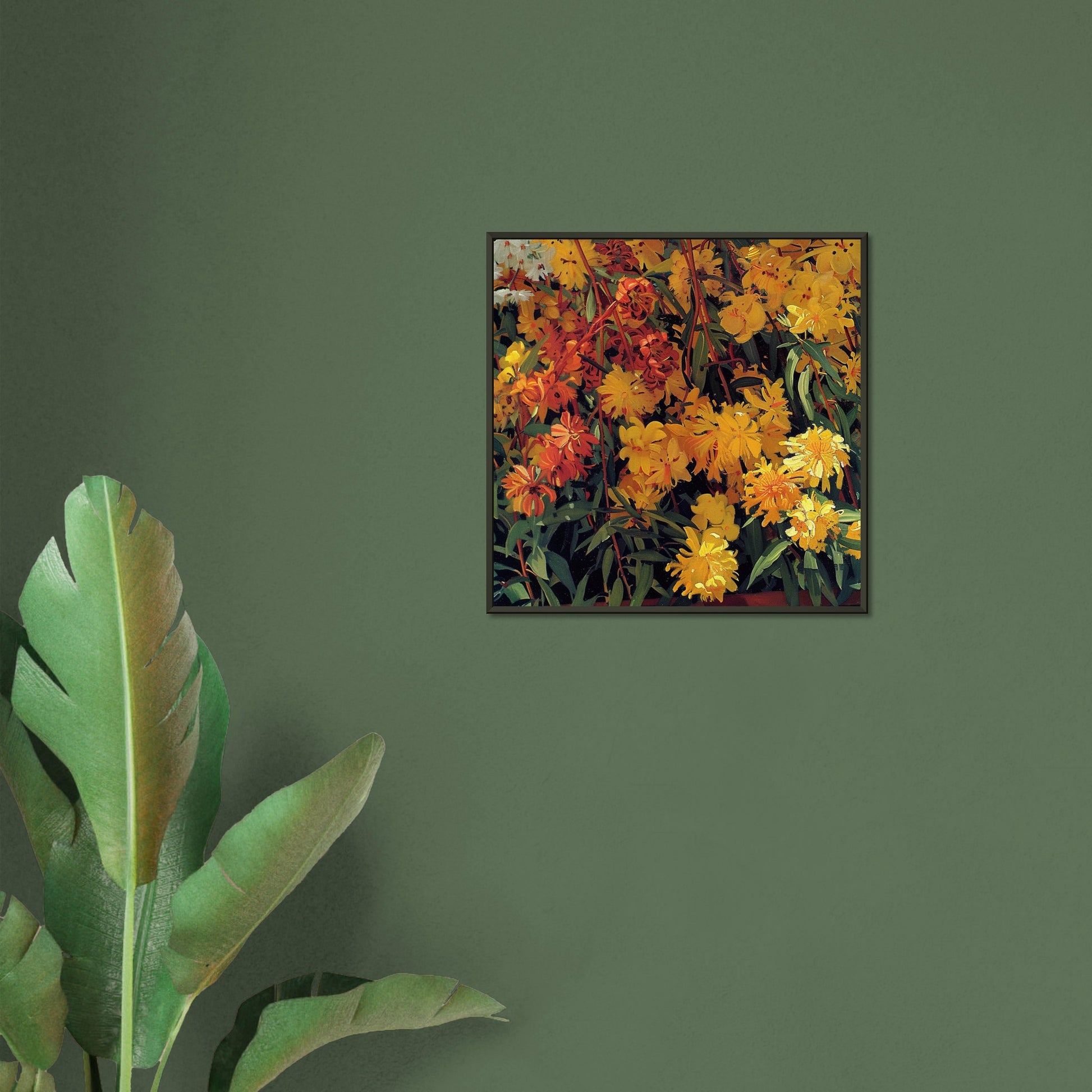 Resplendent Repose - Floral Art-print-in-aluminum-frame