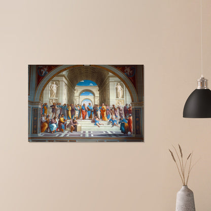 Conclave of Enlightenment - Homage to The School of Athens - Classic Art-print-on-aluminum