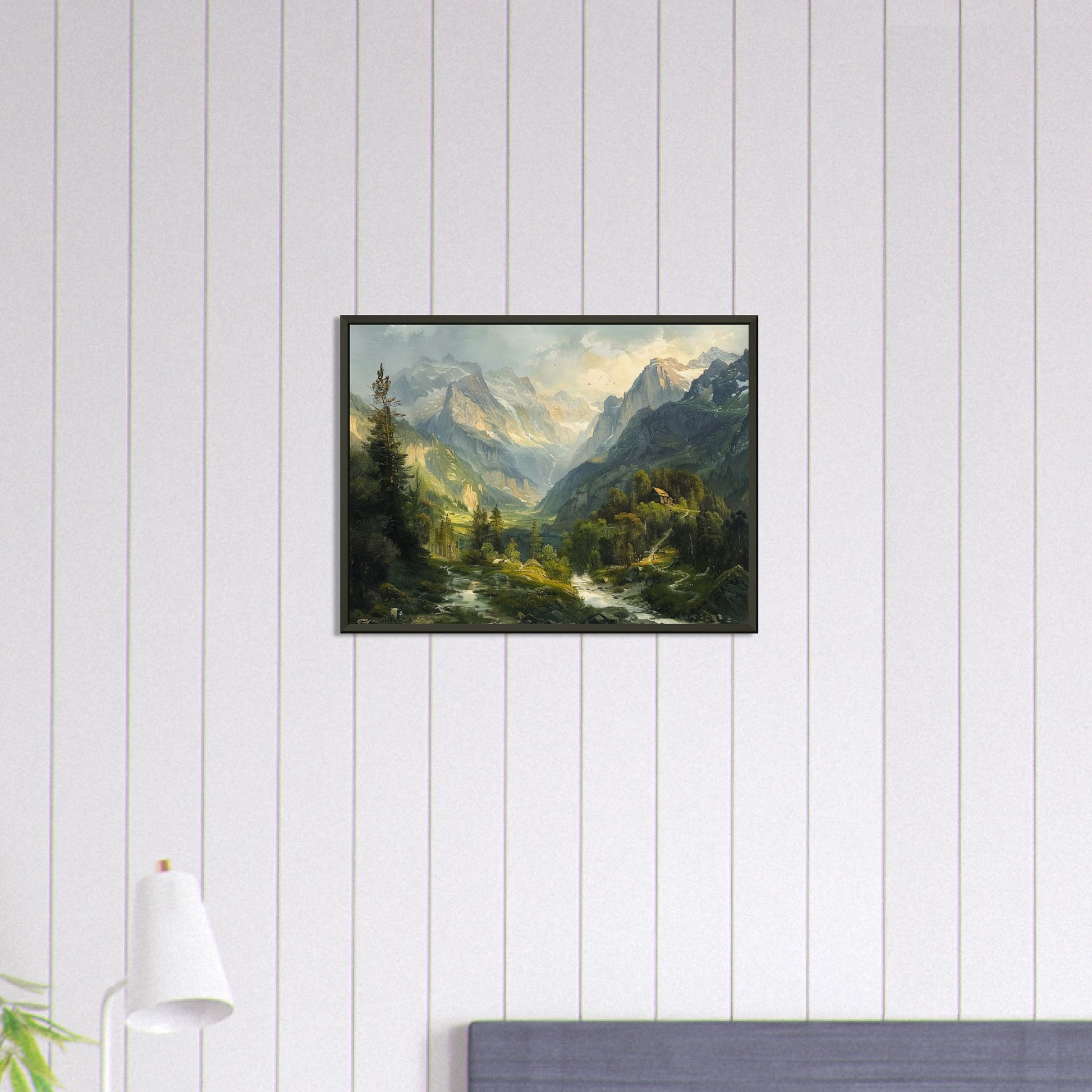 Alpine Serenity - A Portrait of the Tztal Valley - Nature Art-print-in-aluminum-frame