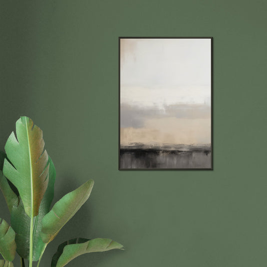 Horizon of Harmony - Abstract Serenity - Abstract wall art-print-in-aluminum-frame