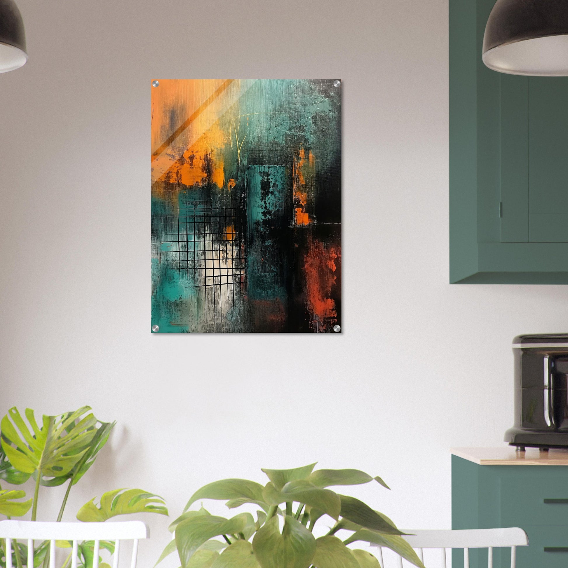 Urban Metamorphosis - Abstract Wall Art-print-on-acrylic