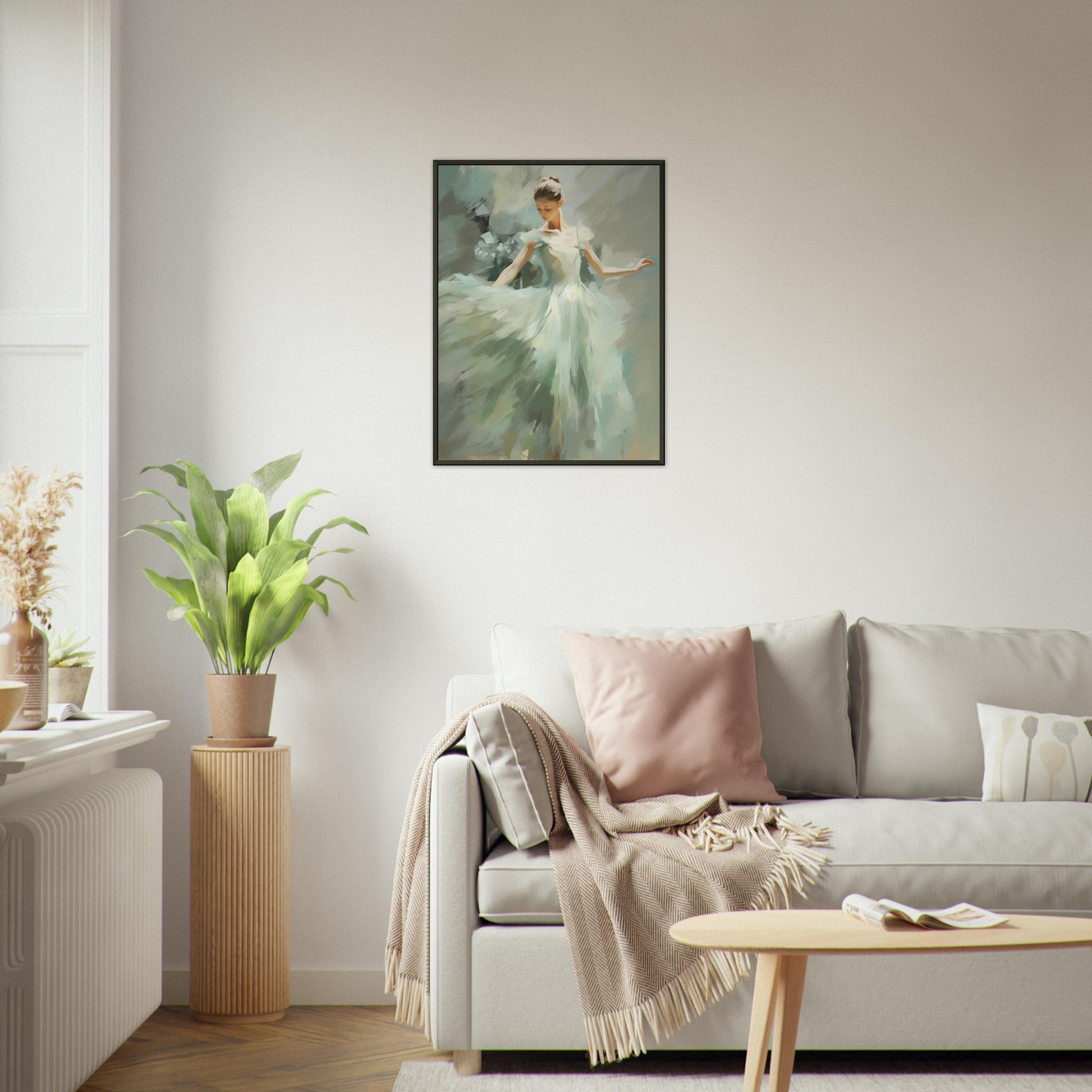 Emerald Elegance - Fine arts-print-in-aluminum-frame