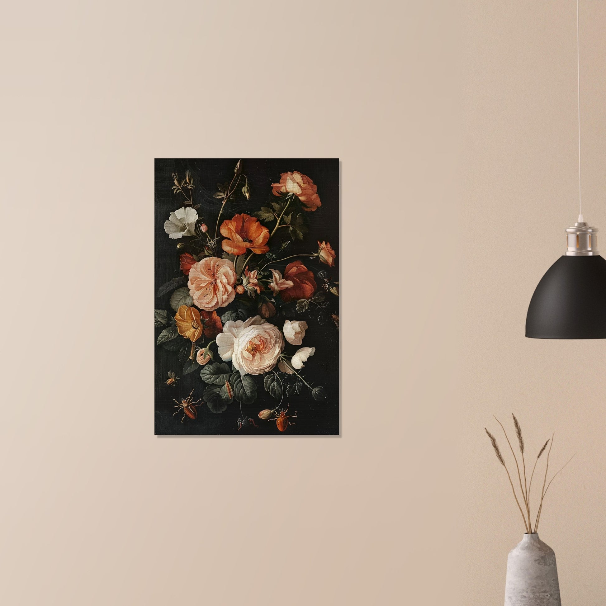 Vivacious Bloom - An Ode to Nature's Palette - Still Life Art pieces-print-on-aluminum