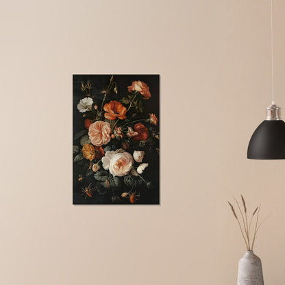 Vivacious Bloom - An Ode to Nature's Palette - Still Life Art pieces-print-on-aluminum