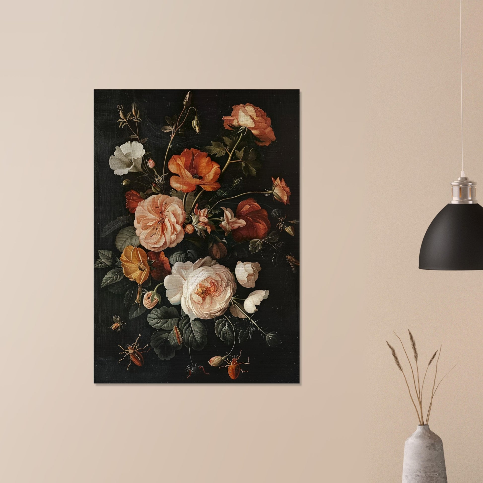 Vivacious Bloom - An Ode to Nature's Palette - Still Life Art pieces-print-on-aluminum