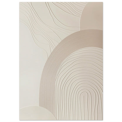 Harmonious Crescents - Abstract wall art-poster