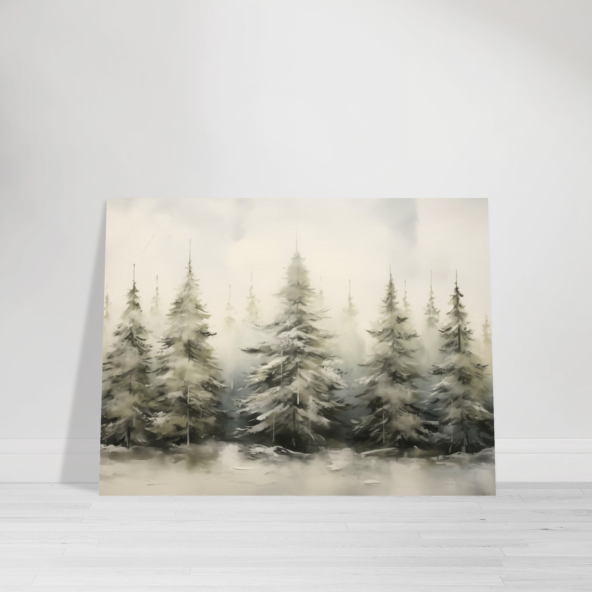 Enchanted Frost - The Winter Forest Ballet - Landscape Art-poster