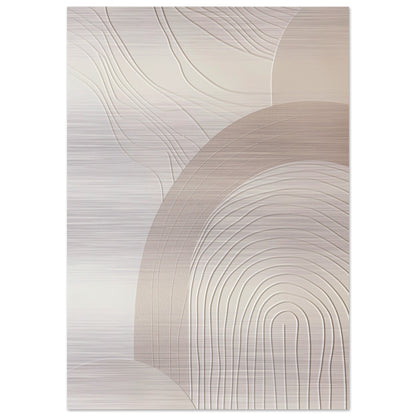 Harmonious Crescents - Abstract wall art-print-on-aluminum