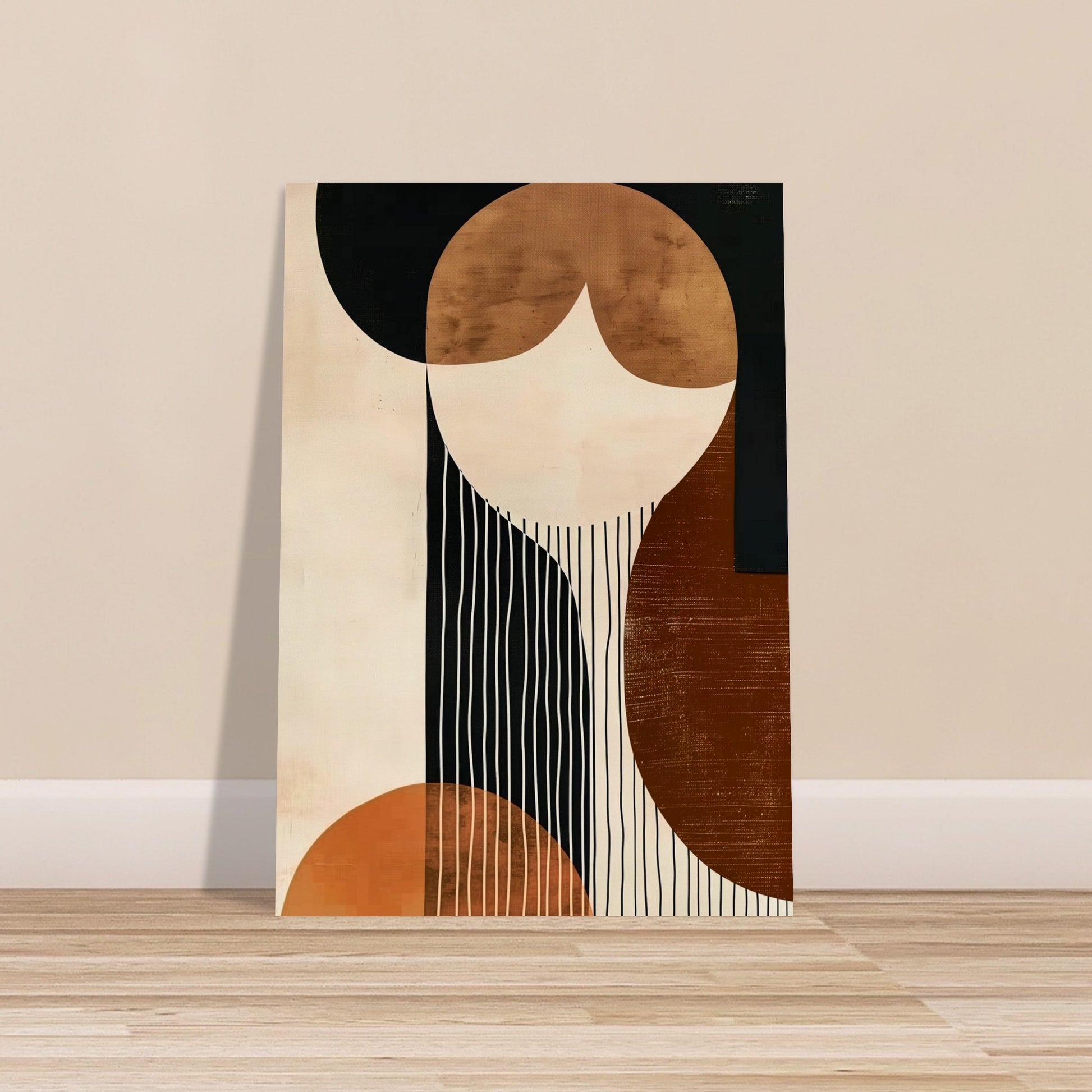 Harmonic Contrasts - The Elegance of Simplicity - Abstract wall art-poster