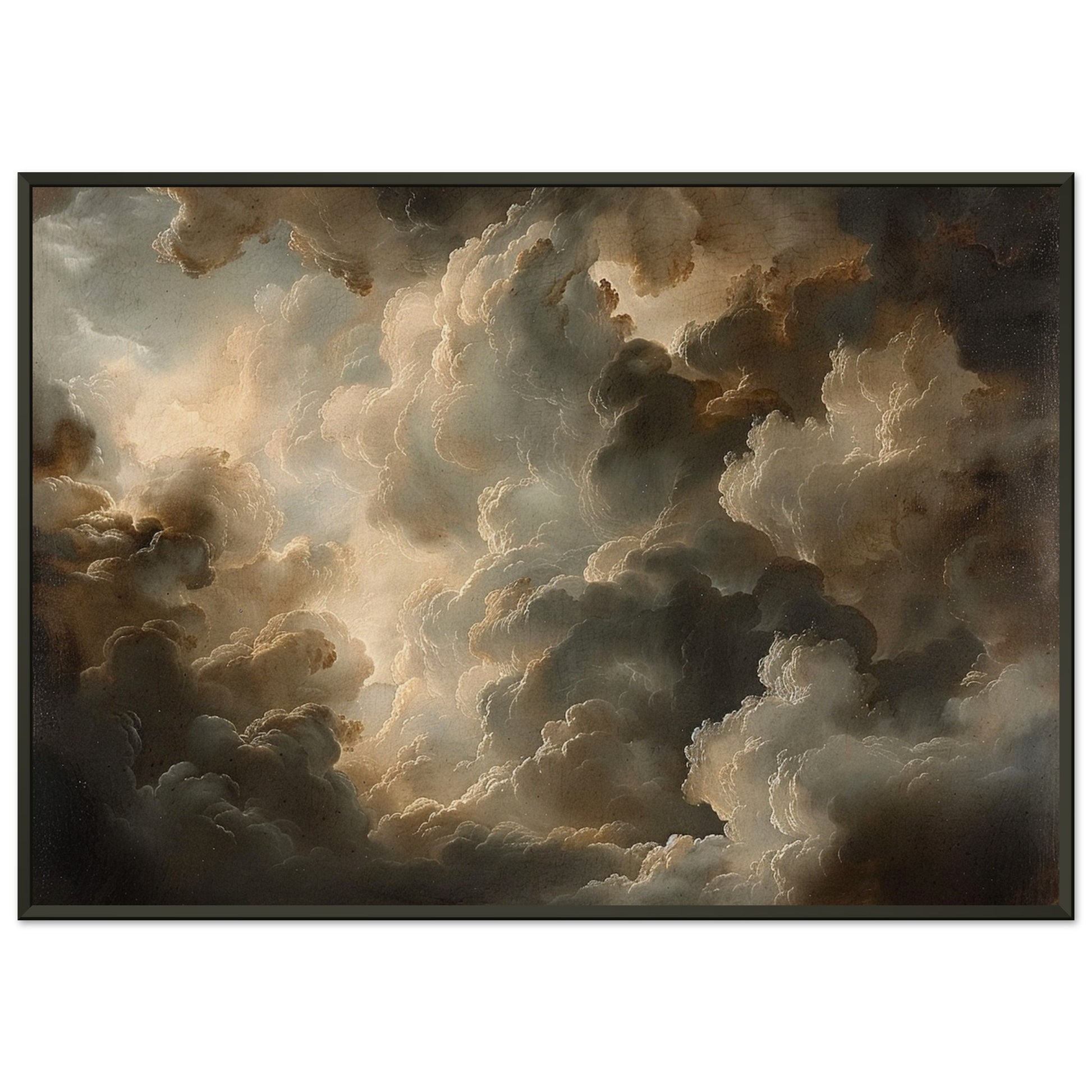 Majesty Above - The Theatrical Cloudscape Canvas - Nature Art-print-in-aluminum-frame