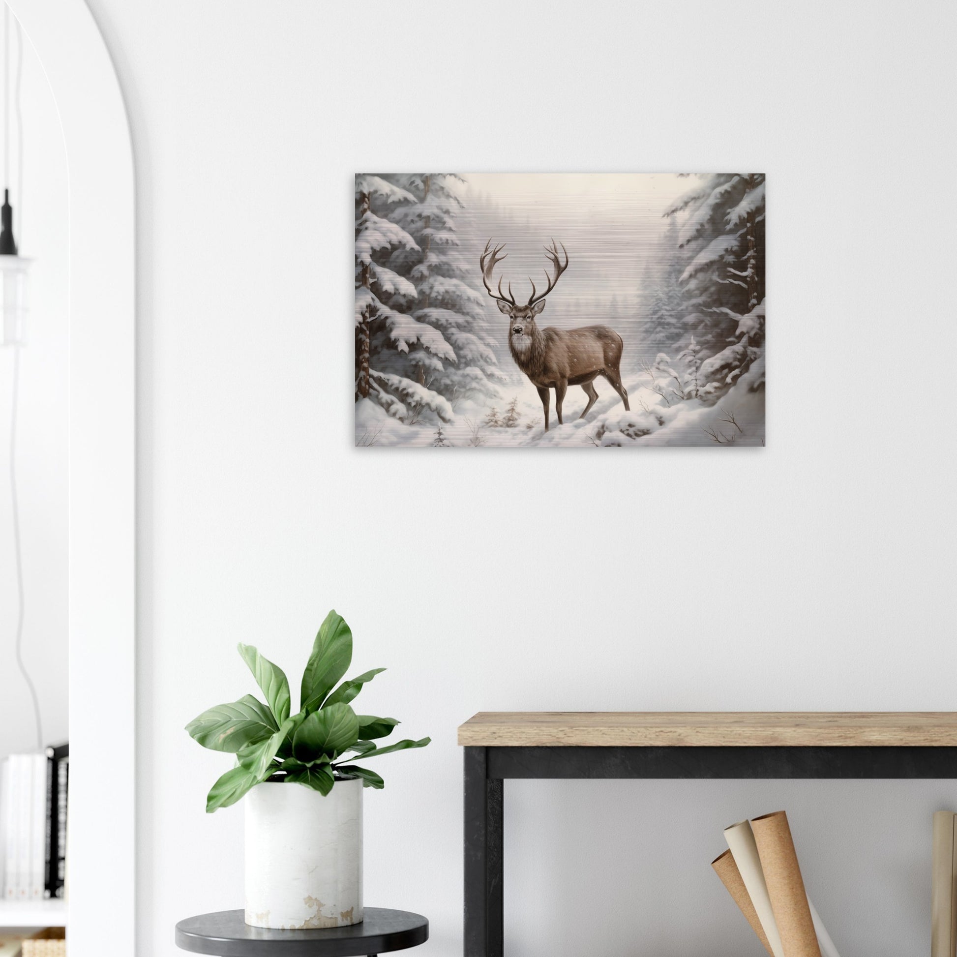 Sovereign of the Snow - Nature Art-print-on-aluminum