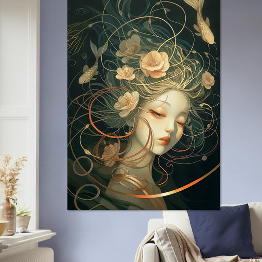 Aquatic Reverie - Abstract Wall Art-poster