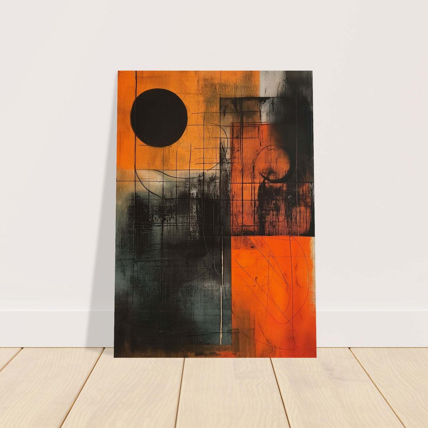 Eclipse in Abstraction - Abstract wall art-poster