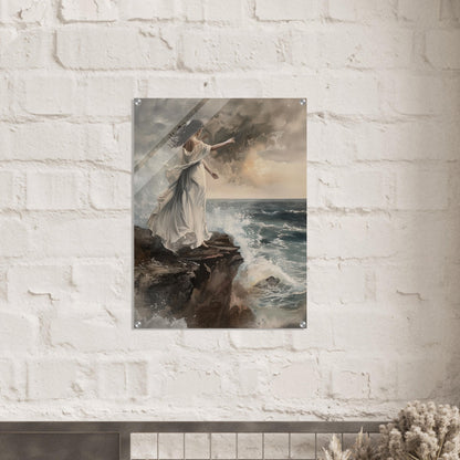 Abyssal Echoes - The Call of the Tides - Classic Art-print-on-acrylic