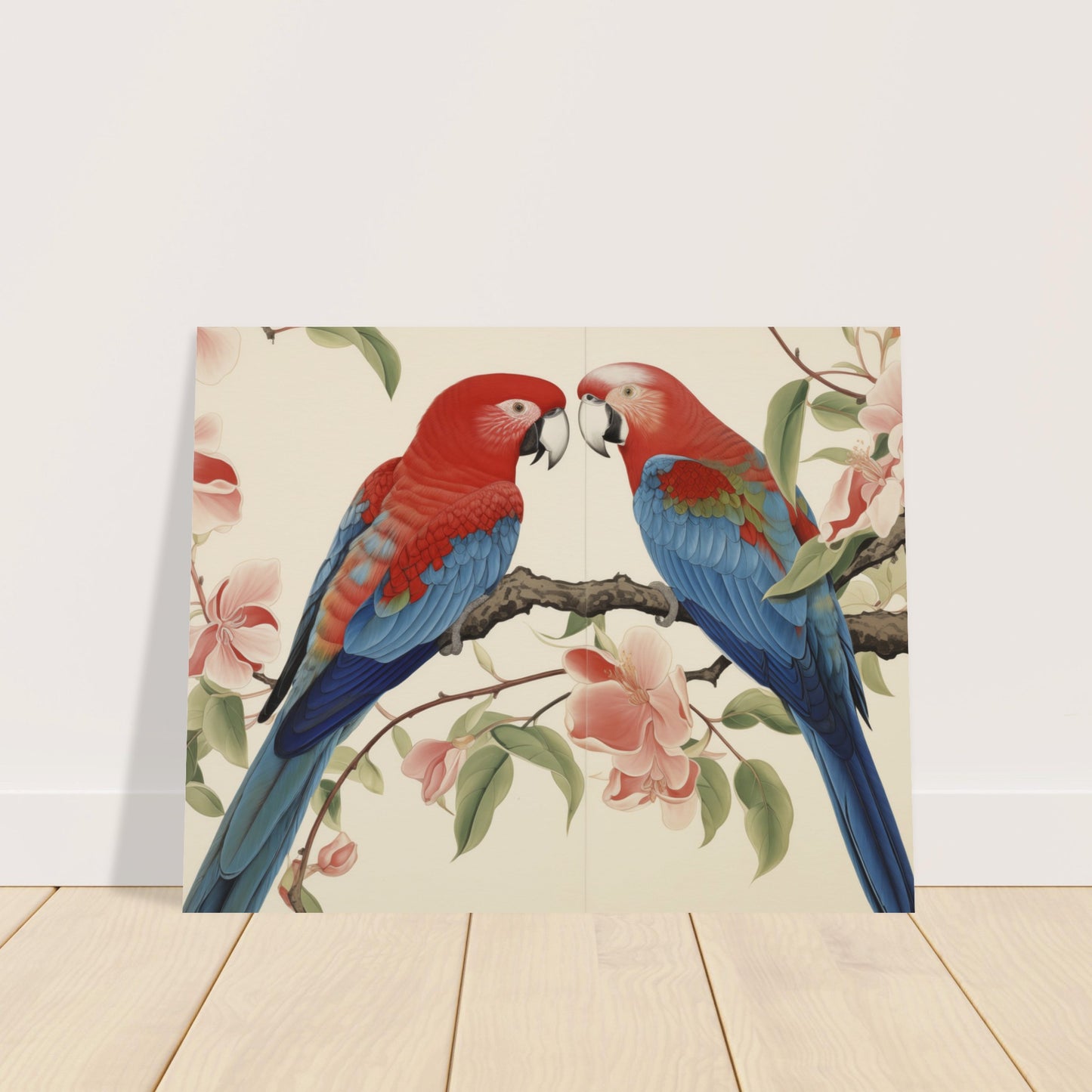 Tropical Duet - Bloom and Plumage - Nature Art-poster