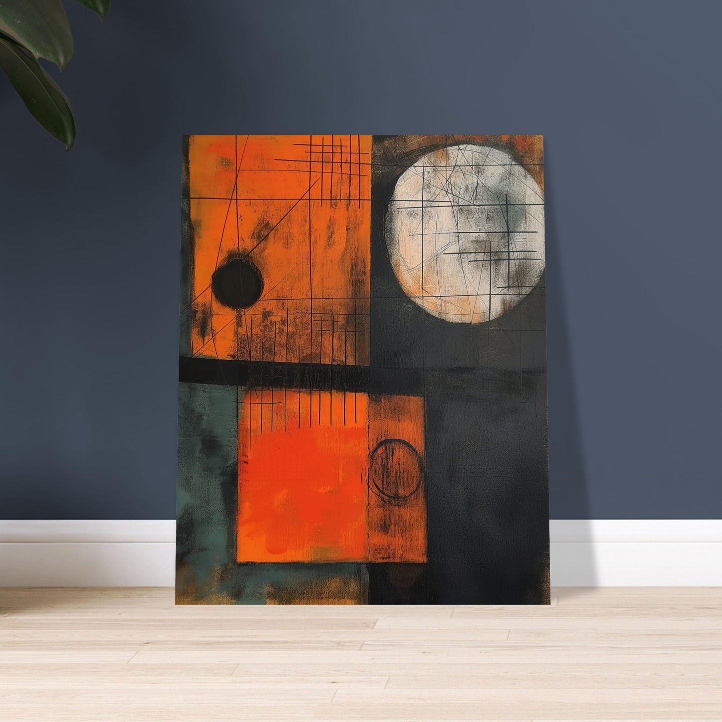 Geometric Resonance - Abstract wall art-poster