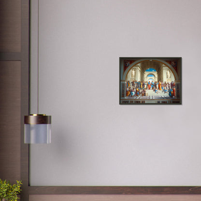 Conclave of Enlightenment - Homage to The School of Athens - Classic Art-print-in-aluminum-frame