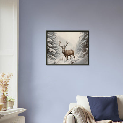 Sovereign of the Snow - Nature Art-print-in-aluminum-frame