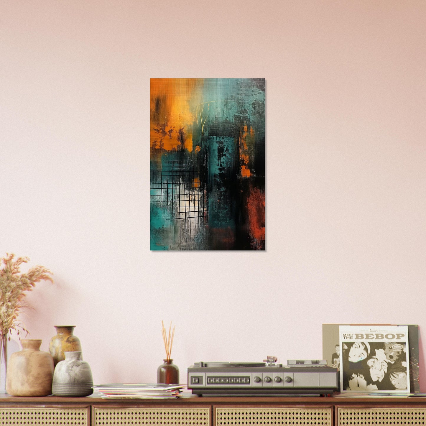 Urban Metamorphosis - Abstract Wall Art-print-on-aluminum