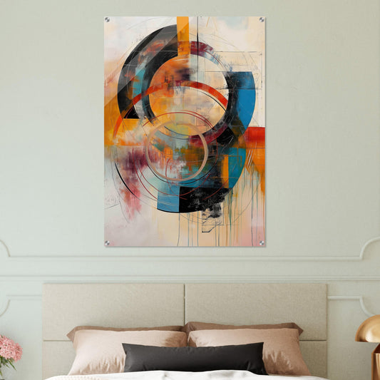 Chromatic Vortex - Modern Abstract Art-print-on-acrylic