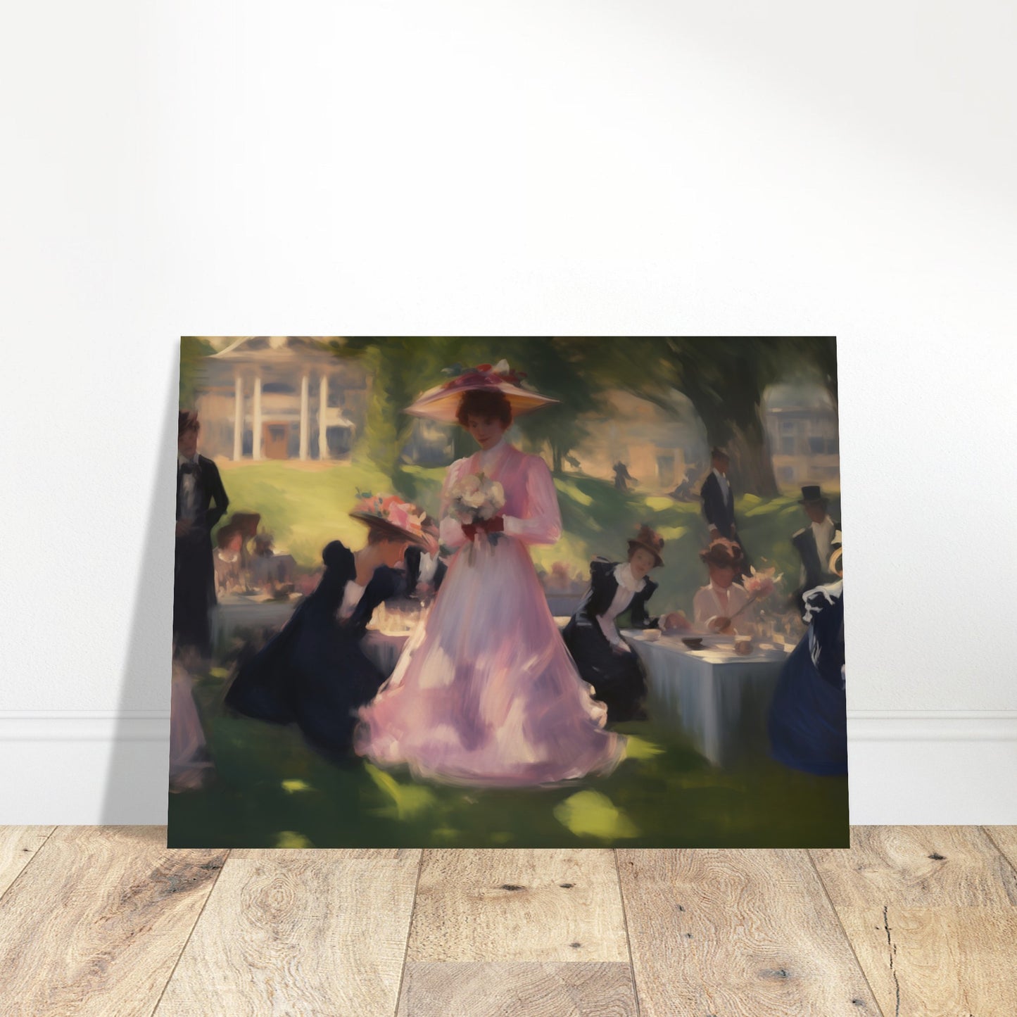 Garden Gala - Elegance Under the Elms - Classic Art-poster