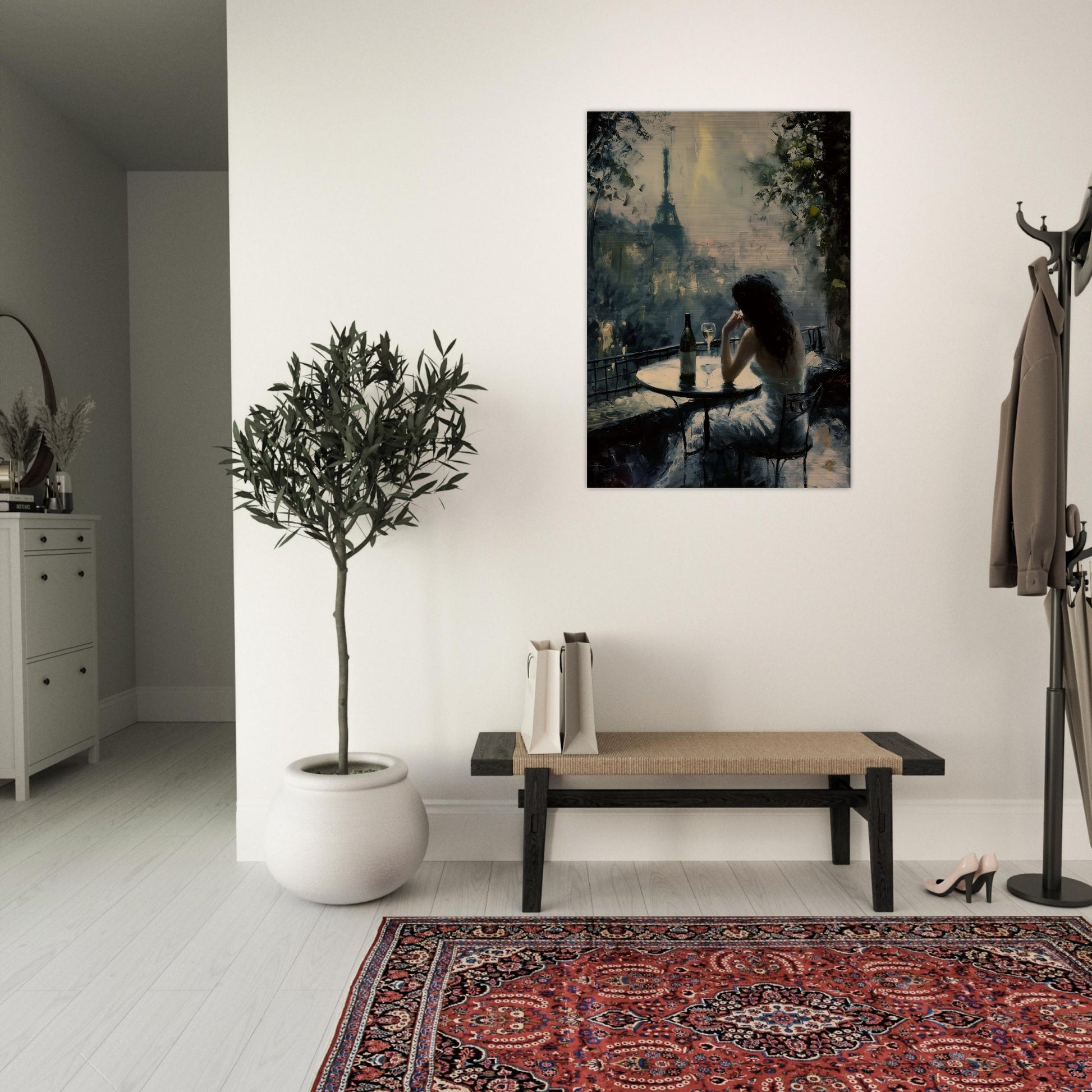 Solitude in Paris - Fine arts-print-on-aluminum