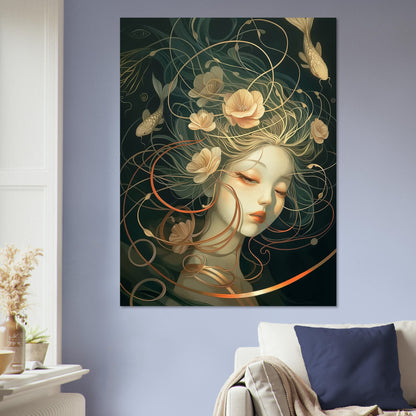 Aquatic Reverie - Abstract Wall Art-poster