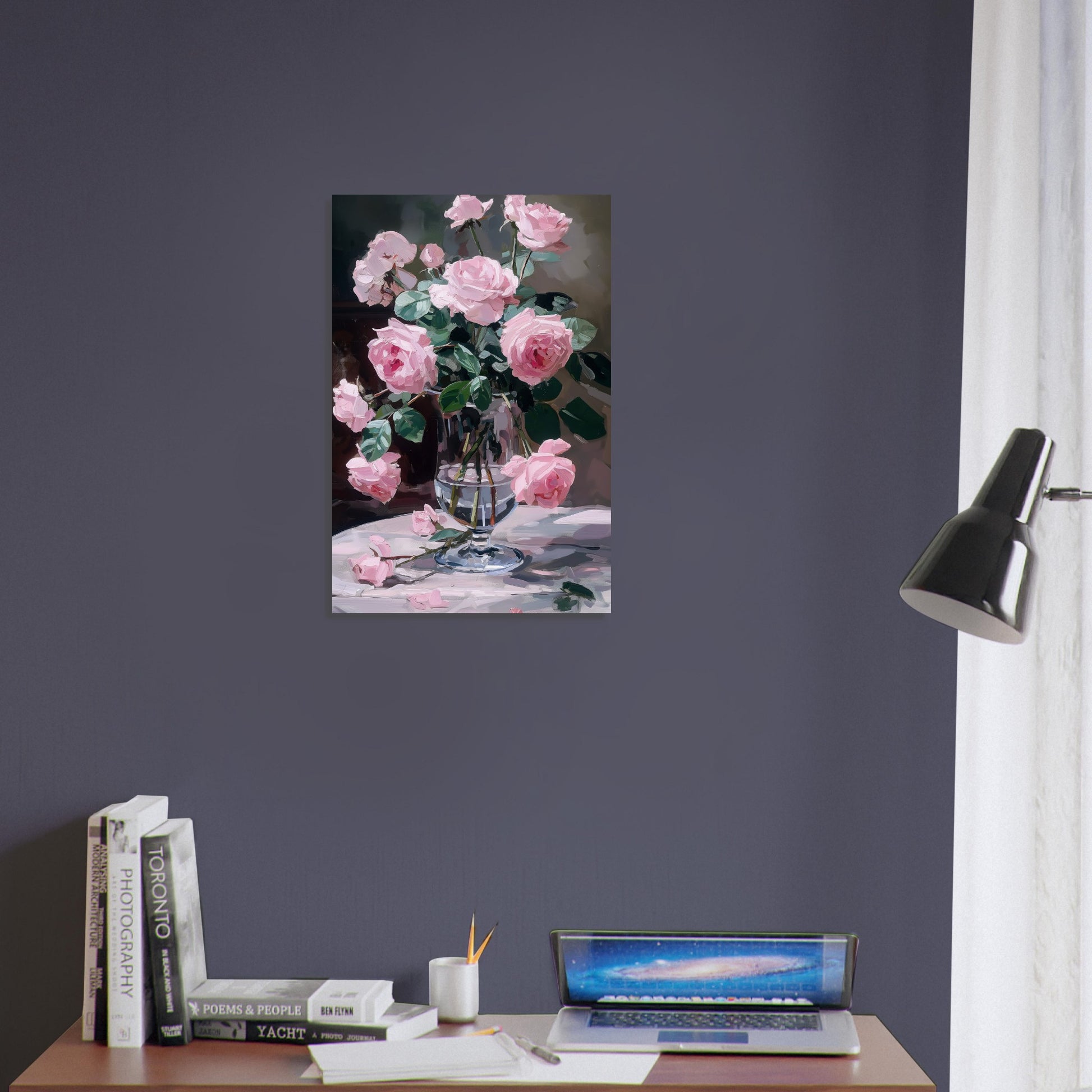 Ephemeral Blooms in Repose - Floral Art-print-on-foam-board