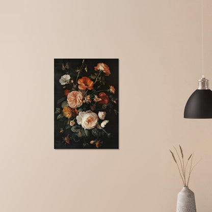 Vivacious Bloom - An Ode to Nature's Palette - Still Life Art pieces-print-on-aluminum