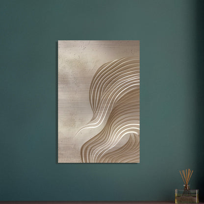 Desert Waves - Abstract wall art-print-on-aluminum