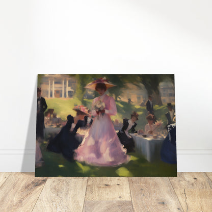 Garden Gala - Elegance Under the Elms - Classic Art-poster