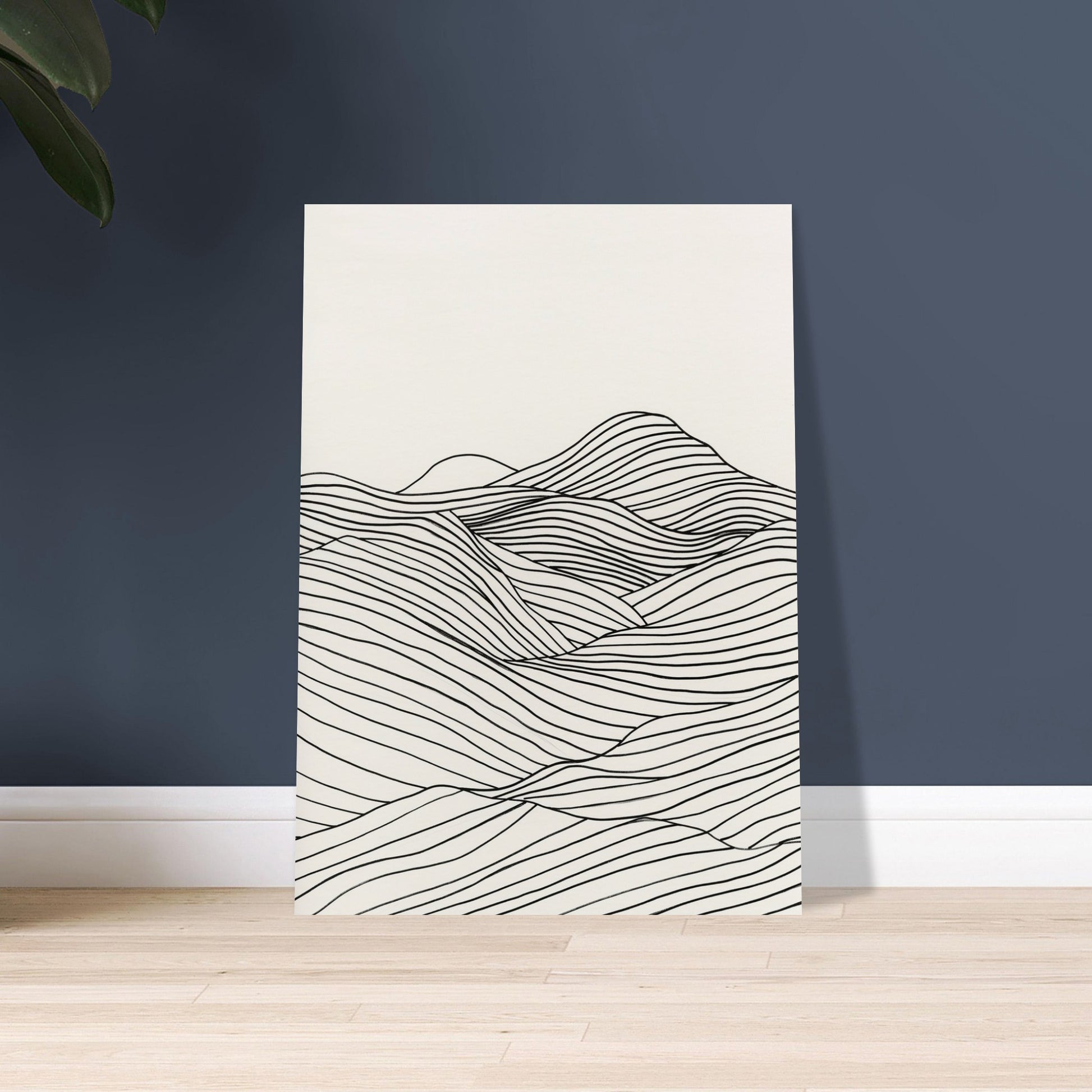 Linear Landscape - Abstract wall art-poster