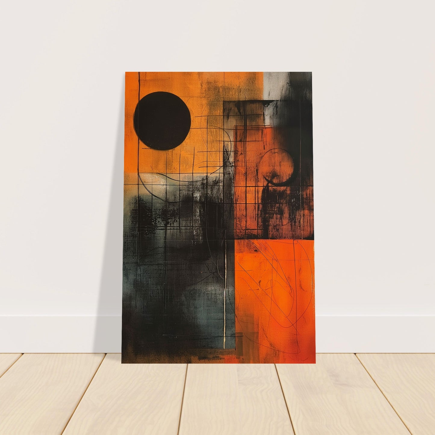 Eclipse in Abstraction - Abstract wall art-poster