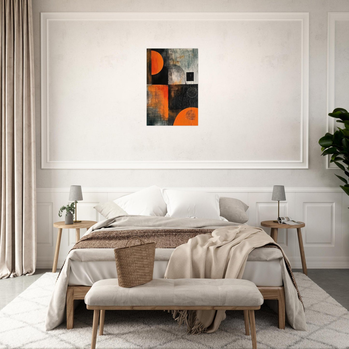 Harmony in Asymmetry - Abstract wall art-print-on-foam-board