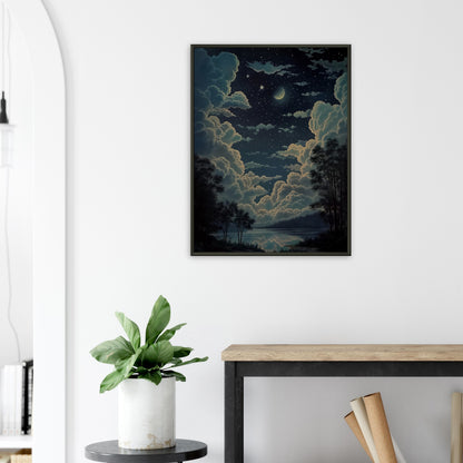 Celestial Symphony - Landscape Art-print-in-aluminum-frame