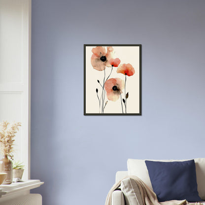 Whispering Poppies - Fine arts-print-in-aluminum-frame