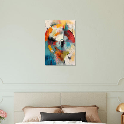 Chromatic Pulse - Modern Abstract Art-print-on-foam-board