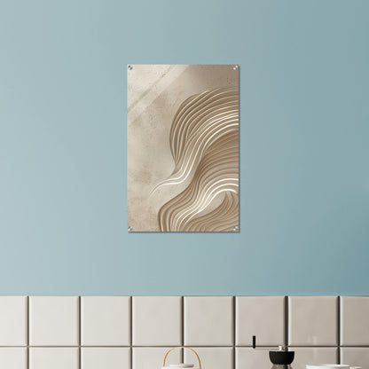 Desert Waves - Abstract wall art-print-on-acrylic