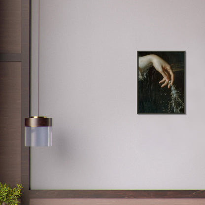 Ephemeral Touch - The Poetry of Water and Light - Fine Arts-print-in-aluminum-frame