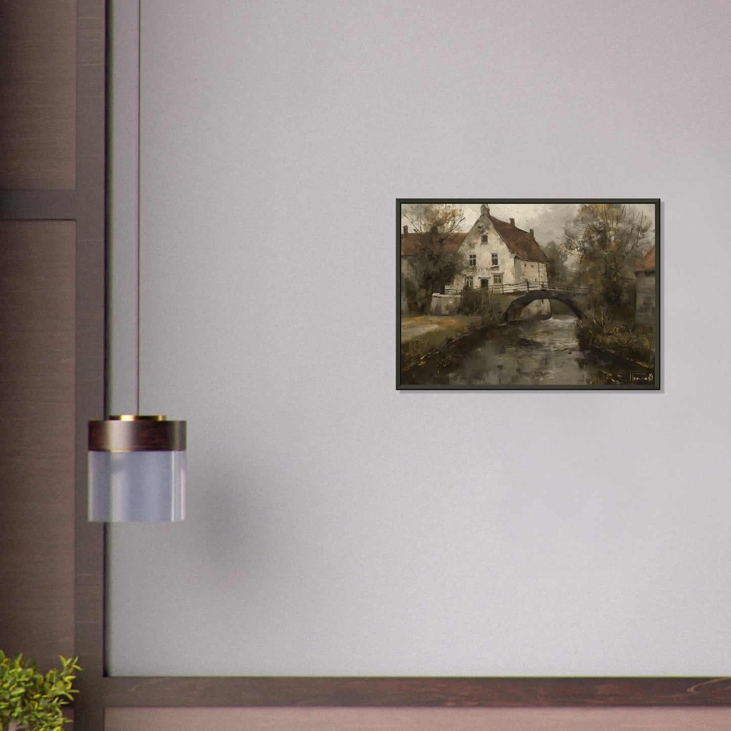 Timeless Reflections - Landscape Art-print-in-aluminum-frame