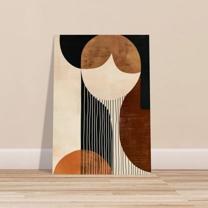 Harmonic Contrasts - The Elegance of Simplicity - Abstract wall art-poster