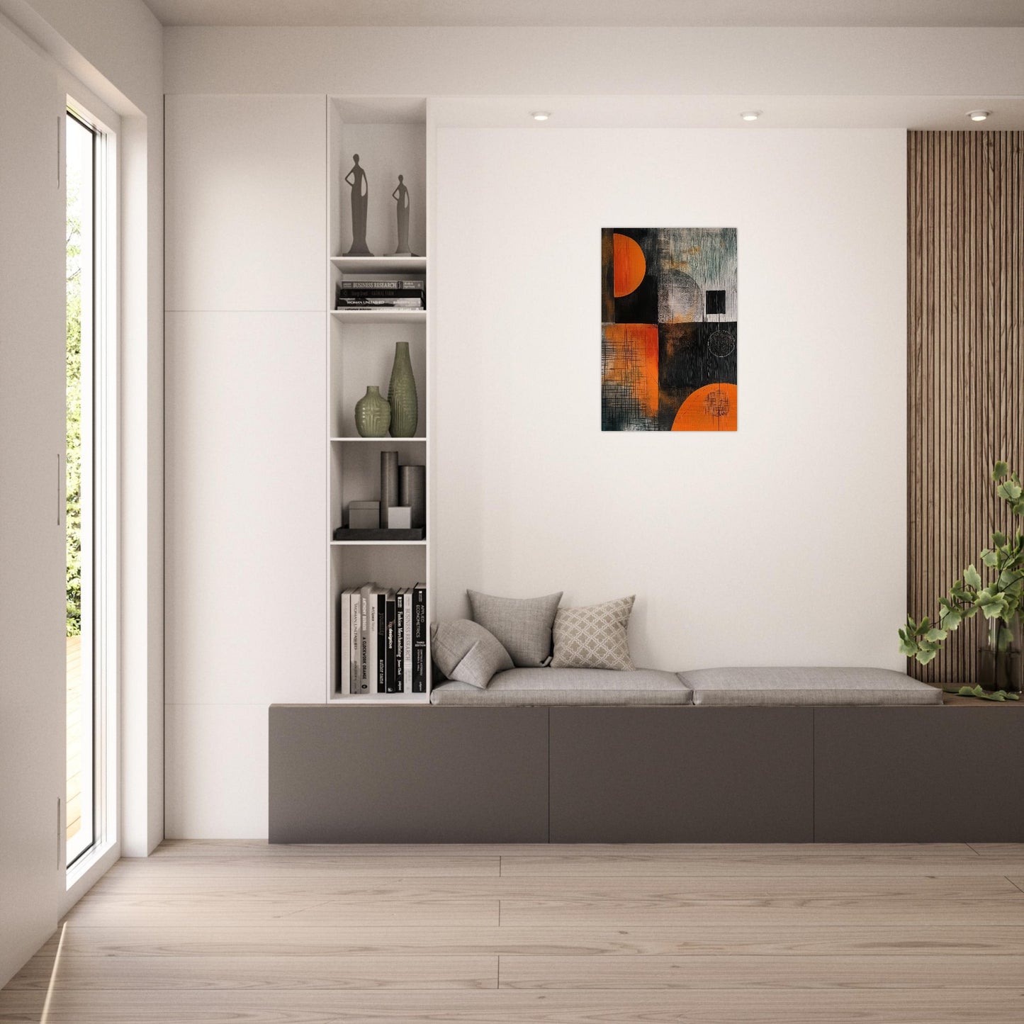 Harmony in Asymmetry - Abstract wall art-print-on-aluminum