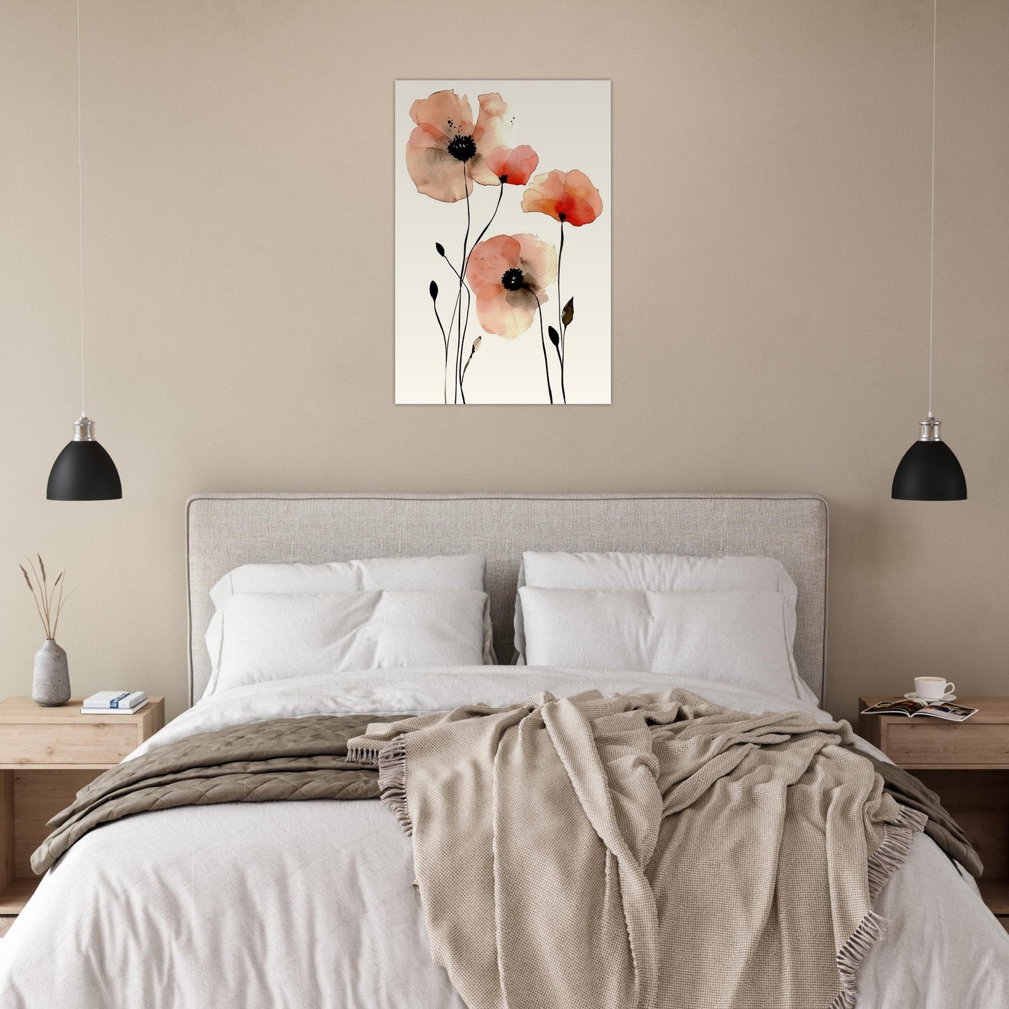 Whispering Poppies - Fine arts-print-on-foam-board