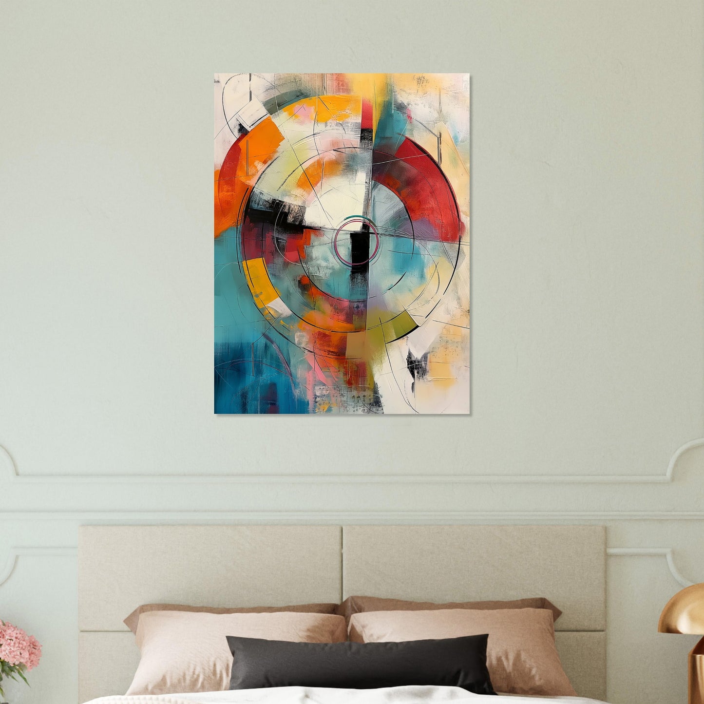 Chromatic Pulse - Modern Abstract Art-print-on-foam-board