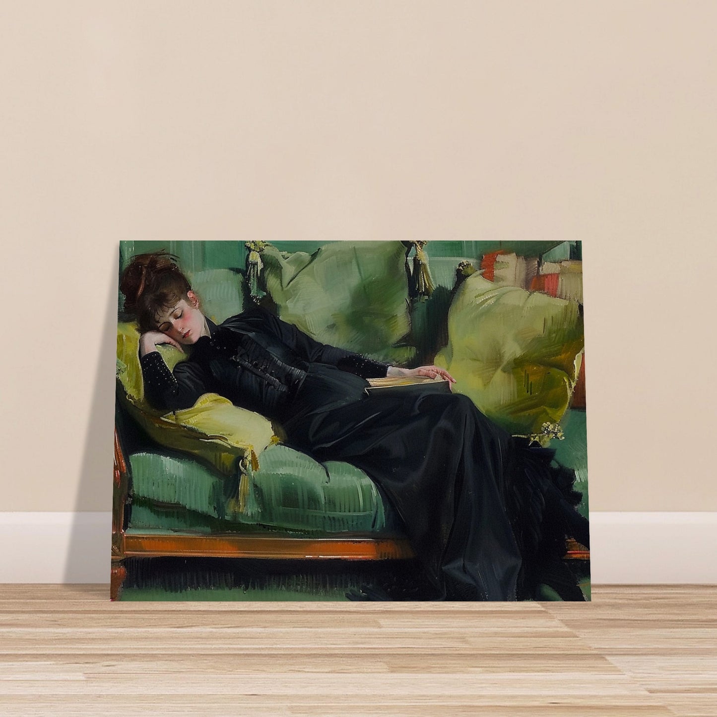 Repose in Reverie - A Moment Suspended in Time - Classic Art-poster