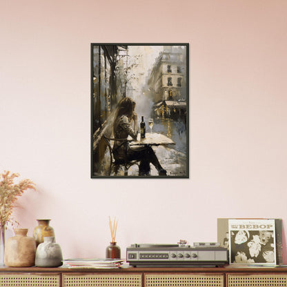 Solo Toast in Paris - Fine arts-print-in-aluminum-frame