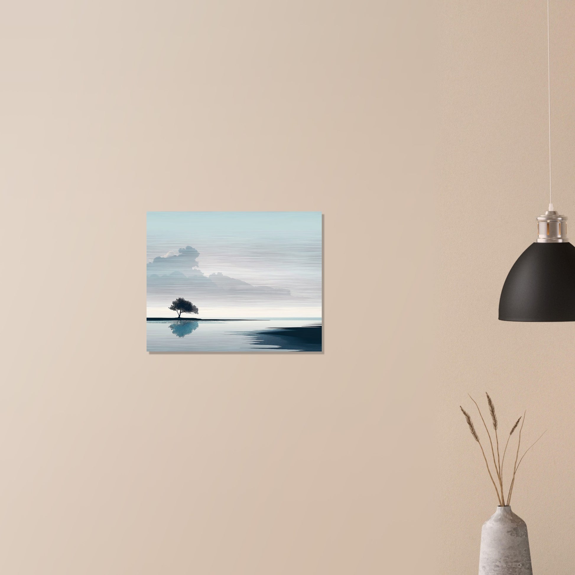 Tranquil Horizons - Landscape Art-print-on-aluminum