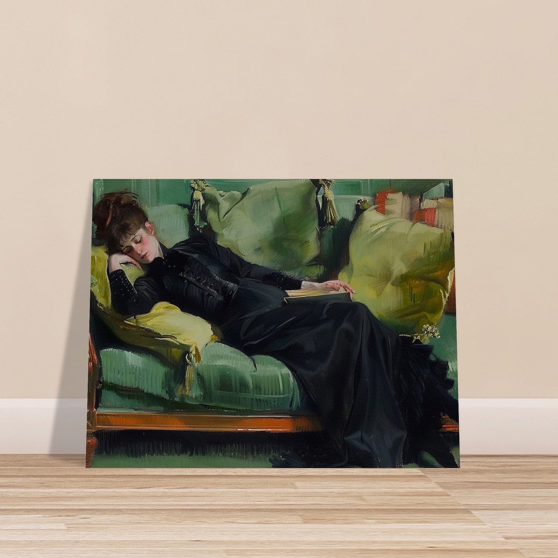 Repose in Reverie - A Moment Suspended in Time - Classic Art-poster