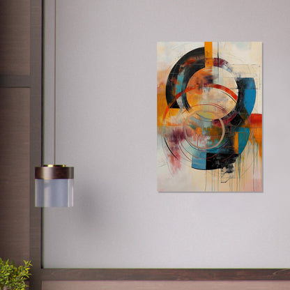 Chromatic Vortex - Modern Abstract Art-poster