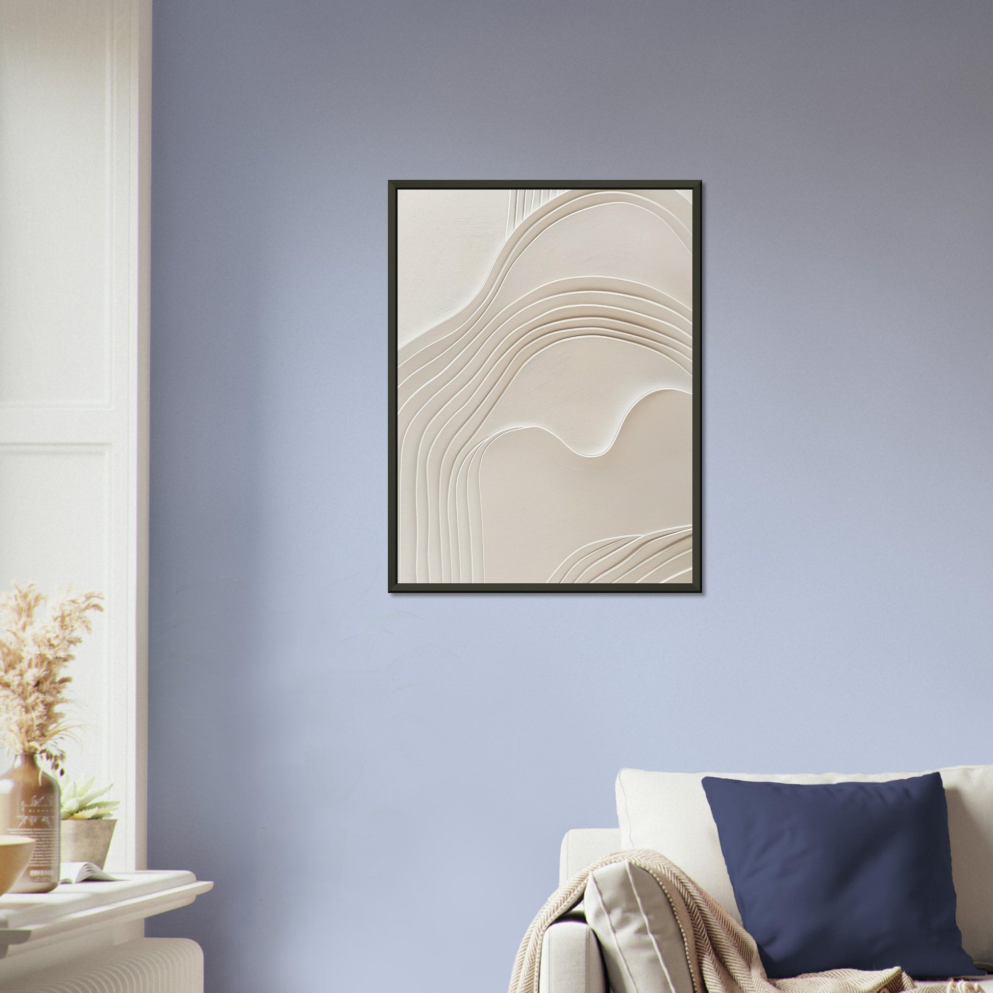 Elegant Abstraction - Abstract wall art-print-in-aluminum-frame